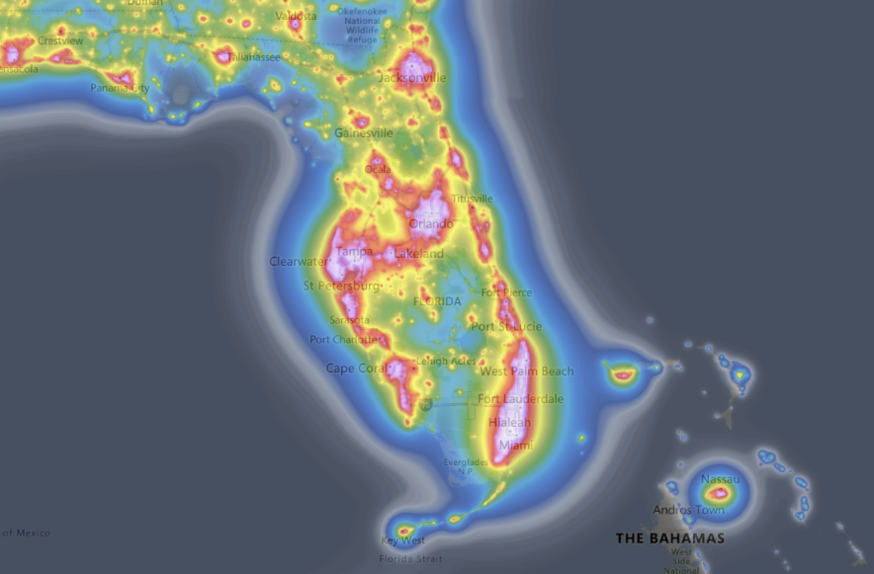 DO NOT USE Light Pollution Map Blog