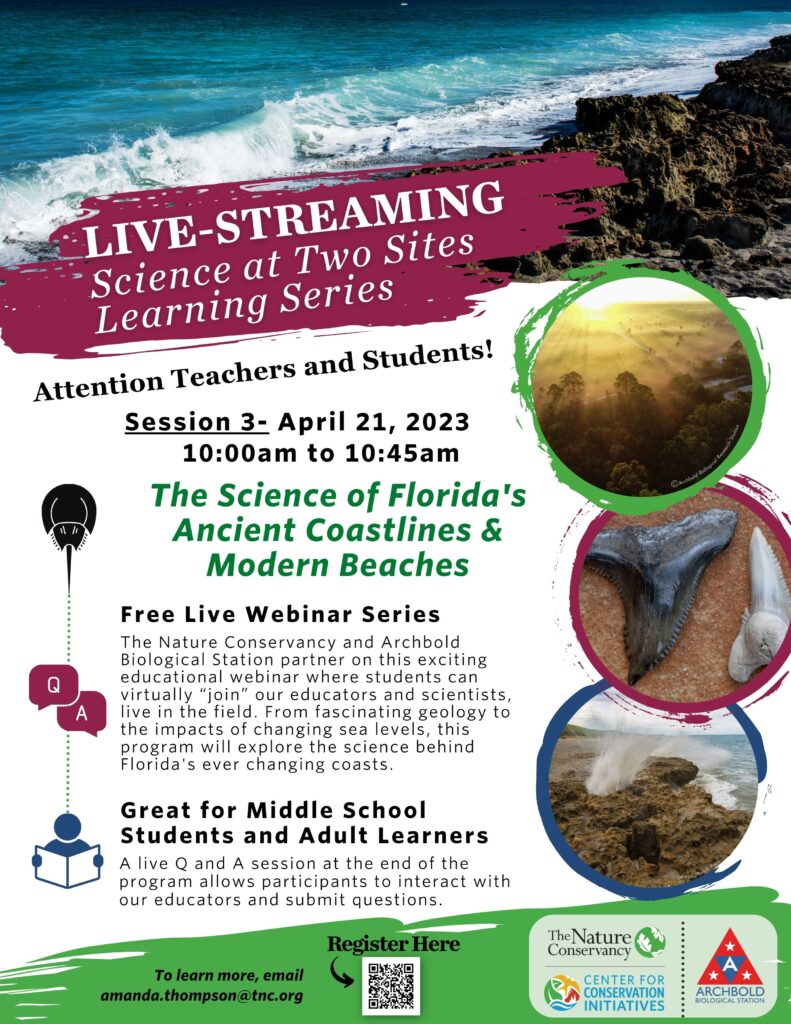 Science at Two Sites Ancient Coastlines and Modern Beaches Flyer